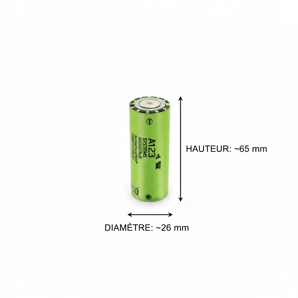 A123 26650 Lifepo4 3.3V 2500mAh – Image 2