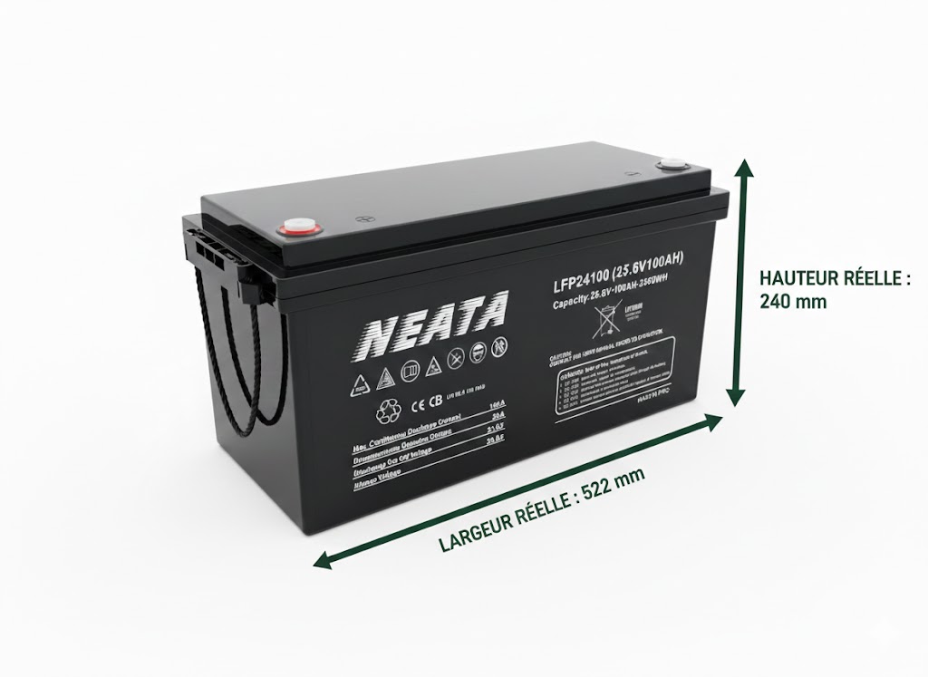Neata Lithium LiFePO4 25.6V 100Ah