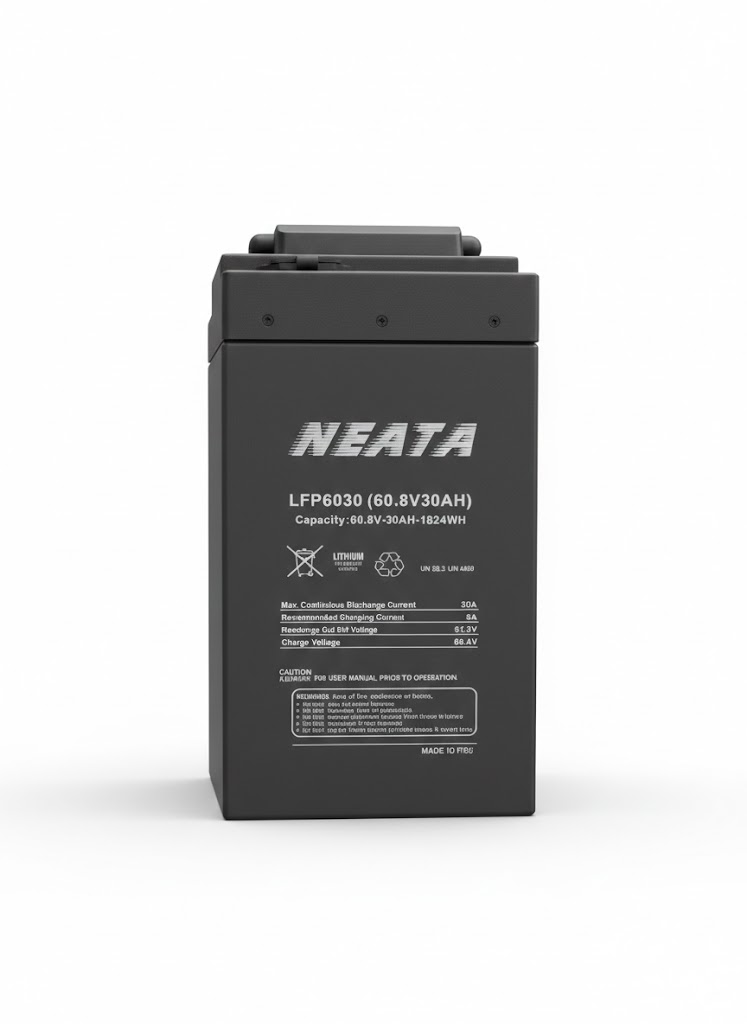 Neata Lithium LiFePO4 60.8V 30Ah – Endurance et Sécurité Maximale